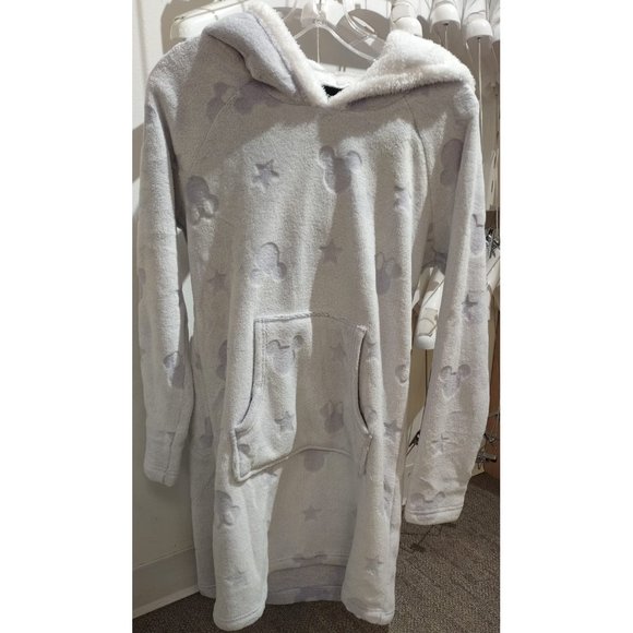 DISNEY Women Mickey Minnie Mouse Cozy Fleece Lounge Dress Hoodie Kangaroo Pocket - Picture 5 of 9